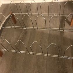 Metal and Wood shoes Racks