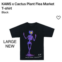 KAWS X CPFM BLACK TSHIRT LARGE NEW 