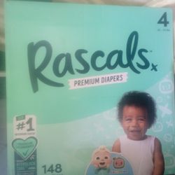 100-Sz4+50-Sz5 Pampers Premium Rascals Unisex Diapers 