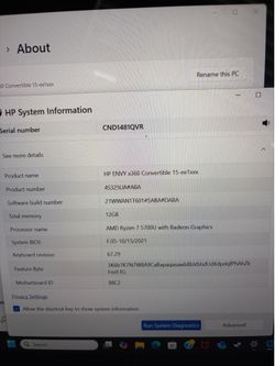 hp envy x360 convertible 15-ee1xxx 2021