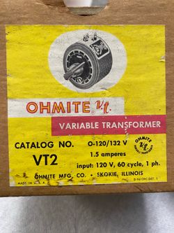 Ohmite Variable Transformer VT2