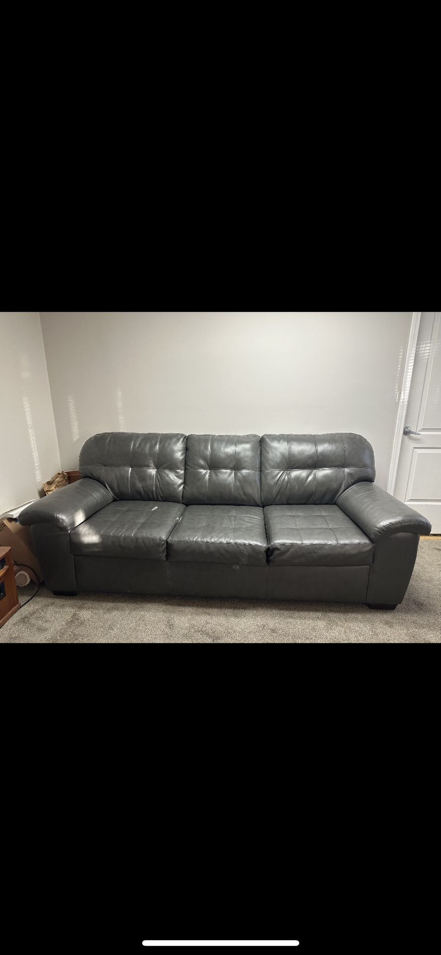 Comfy Leather Couch 