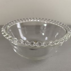 Vintage Crystal Mikasa Bowl With Beaded Edge