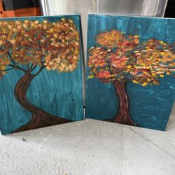 Trees Painted With Vibrant, Autumn Foliage