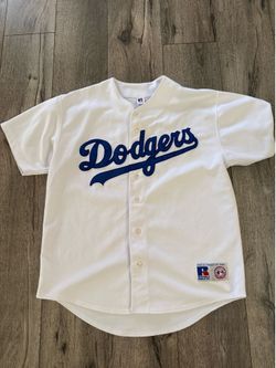 MAJESTIC LA DODGERS ERIC GAGNE JERSEY LARGE L MENS WHITE LOS ANGELES VINTAGE