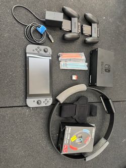 Nintendo Switch with Ring Fit / dock / controllers