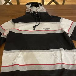 Supreme Striped Hoodie