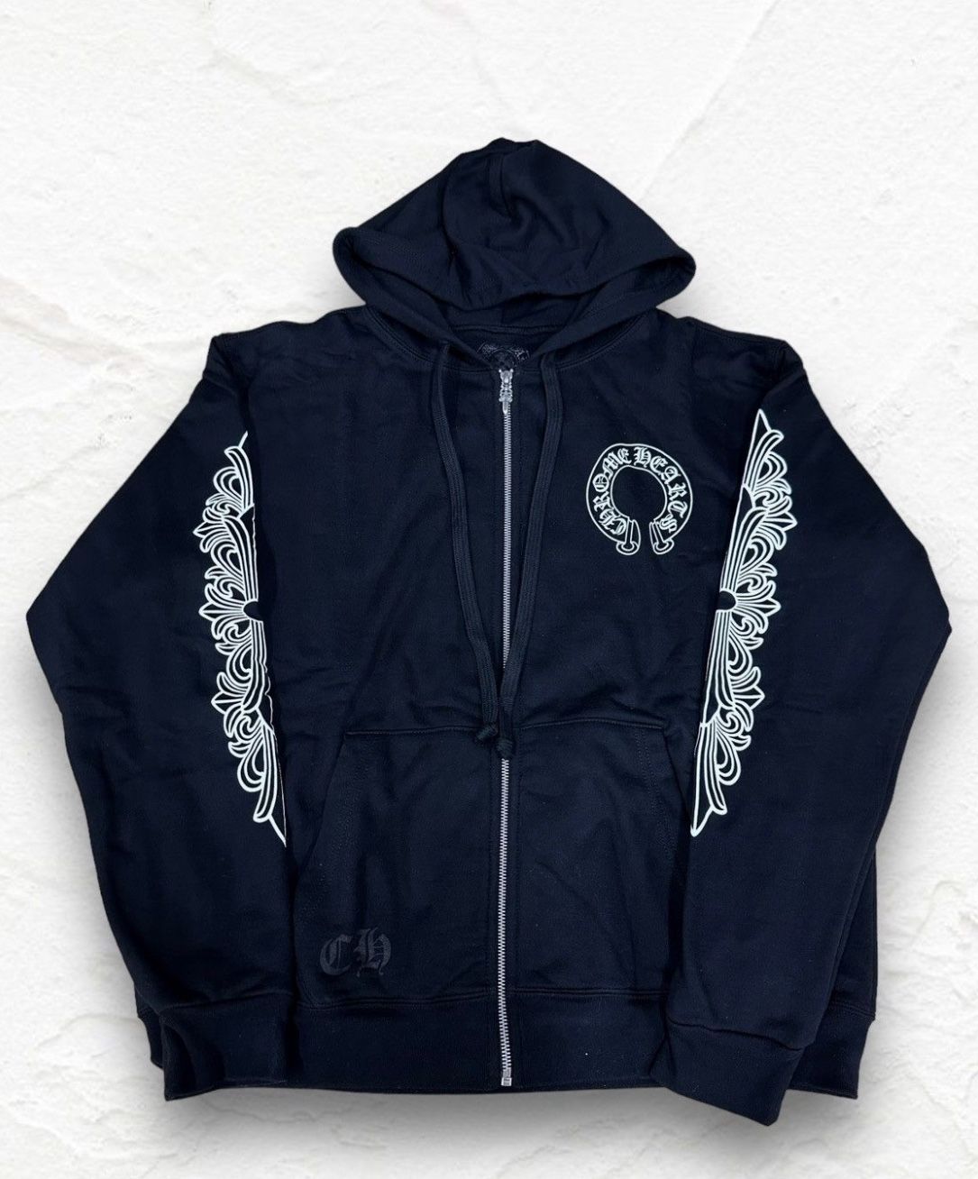 *BRAND NEW* CHROME HEARTS FLORAL ZIP UP