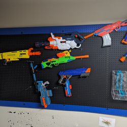 Nerf Gun Wall And Guns 