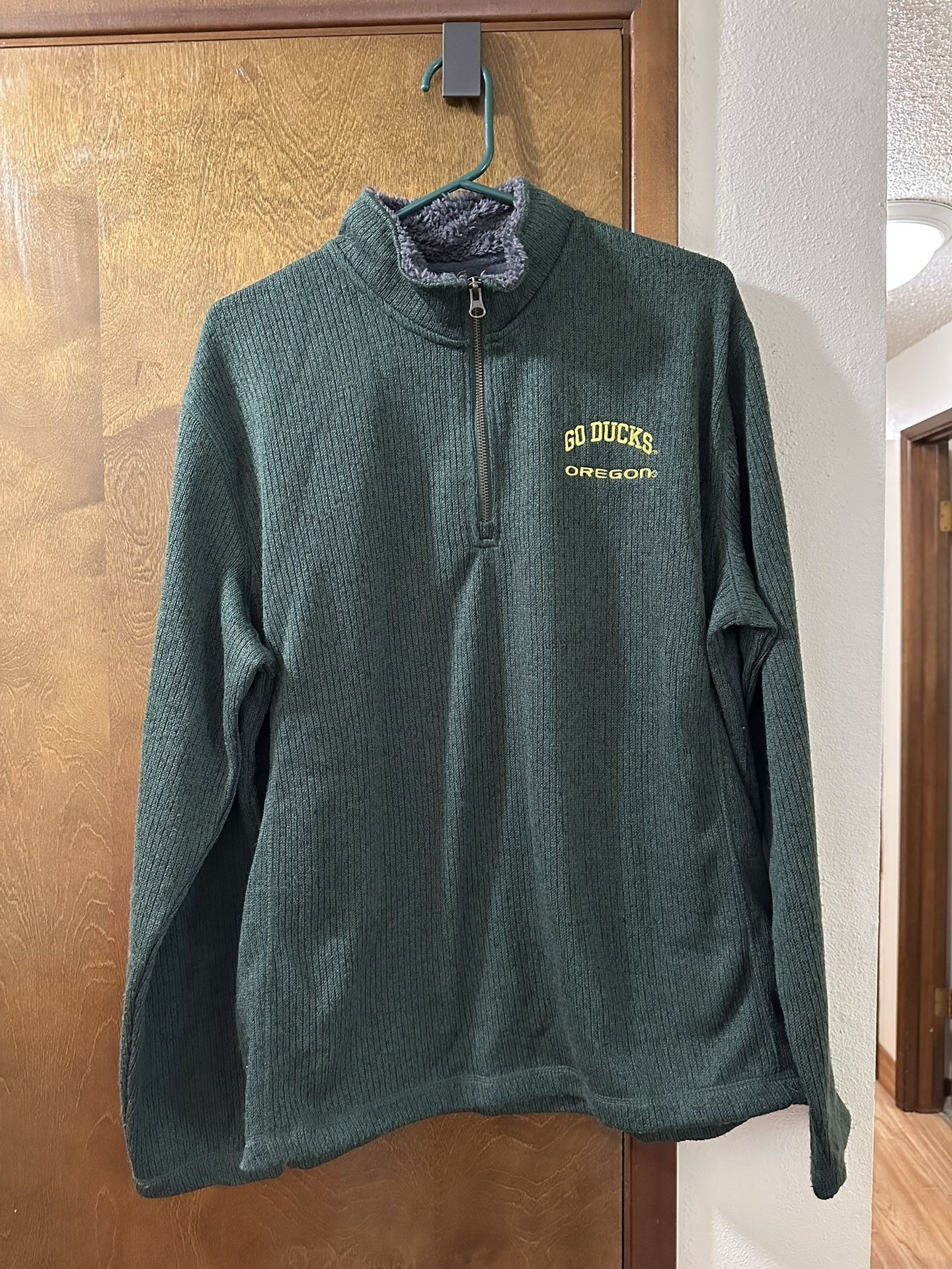 Champion Elite “Go Ducks Oregon” Fleece Pullover - Size L