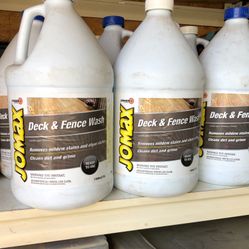  cs of 4 gallons Zinsser-1 gal. Jomax Deck Washm    also we have 2 mores cs total 