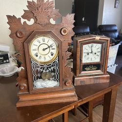 Pair Of Antique Clocks