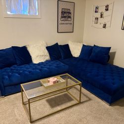 Blue couch