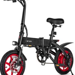 Jetson Arro Electric Bike, 350-Watt Motor, Easy-Folding Mechanism, Headlight, Tailight, Twist Throttle & Pedal Assist, Up to 15.5 MPH, Ages 14+, Black