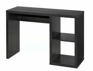 IKEA KALLAX Desk w/ 2-Drawer Insert, Black-Brown — Like New (x2 available)