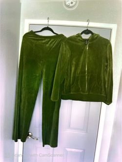 3 colors available (Velvet Tracksuit -2 Piece Set (Jacket & Pants)$25 Each Set : price is firm