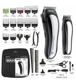 Wahl Clipper Lithium Ion Cordless Haircutting & Trimming Combo Kit