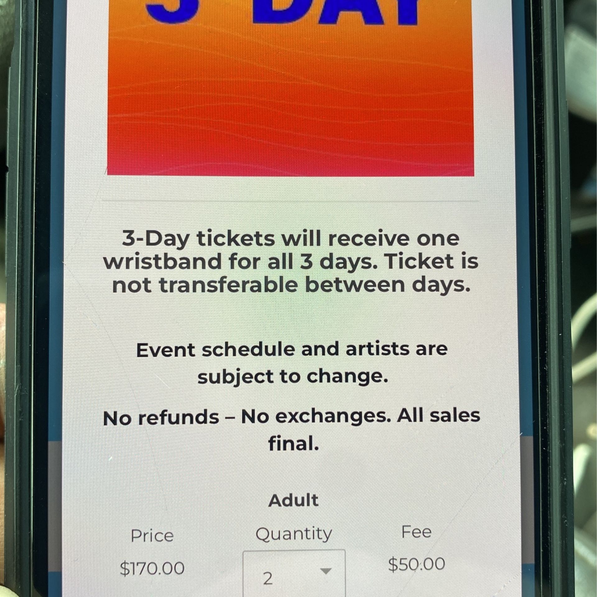 2 -3 Day Passes To Sunfest ….All Days