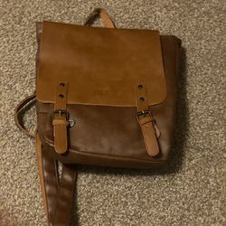 Real Leather Backpack 