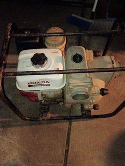 Honda wt30x trash pump with a Honda gx 270
