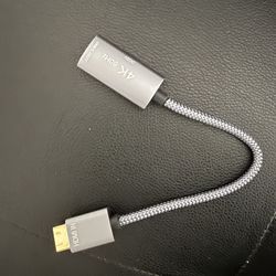 HDMI Male to USB-C Female Cable Adapter with USB C Power Cable