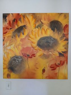 Unframed artwork on canvas