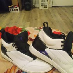 (NEW)Jordans White Concord Fadeaway Size 10.5