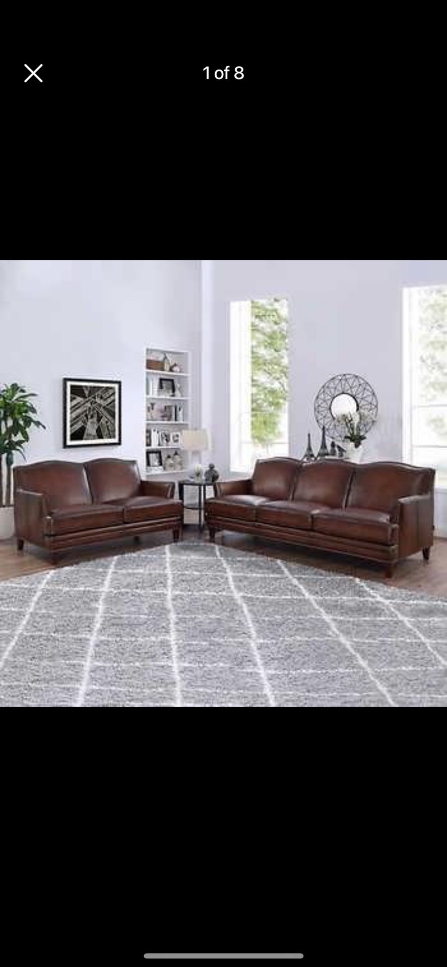 LEATHER SOFA AND LEATHER SOFA SET **TODAY ONLY**BRAND NEW DEMO MODEL FROM COSTCO!!!
