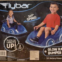 Flybar 12V Racer Glow Bumper Car (Brand New In box)
