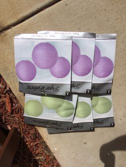 6 PAPER LANTERNS