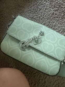 Mint Green juicy couture Crossbody Bag with Chain Strap