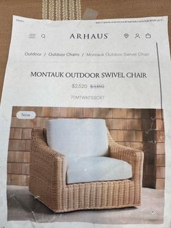 ARHAUS Outdoor Swivel Chair