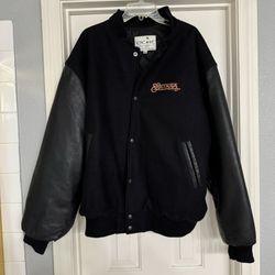 Carlos Santana Abraxas Letterman Jacket Mens XL Lady Bongo Wings