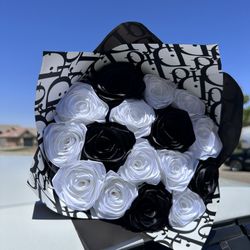 Ribbon Rose Bouquets 