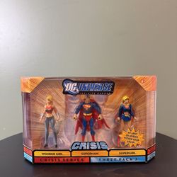 DC Universe Crisis Series 3 Pack #3 Superman Wonder Girl Supergirl Action Figure