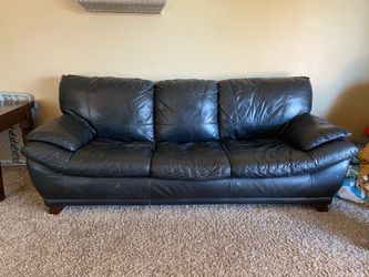 Black Leather Couches