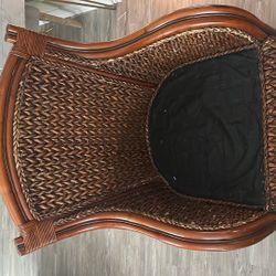 2 wood King chairs For Sale