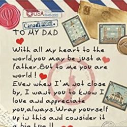 To my Dad -Blanket 