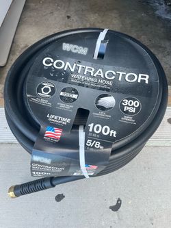WCM Contractor Watering Hose 100ft 5/8in