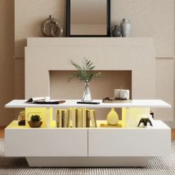 Modern Coffee Table W/Drawers- New