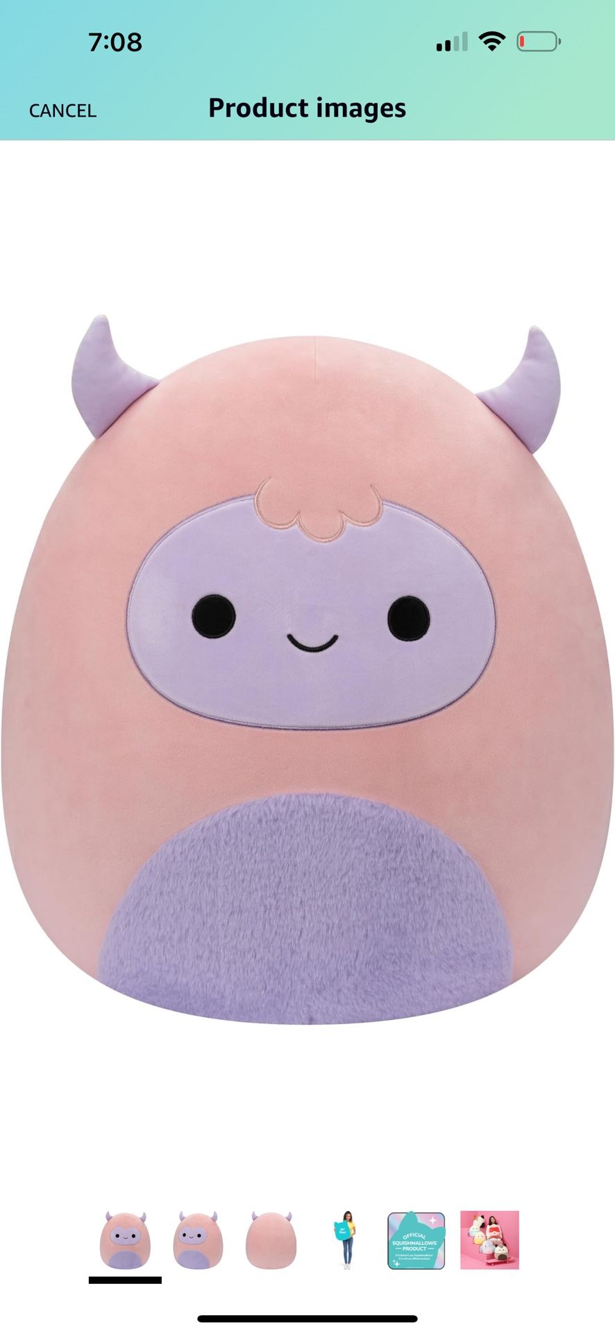 Squishmallows 11" Ronalda the Pink and Purple Yeti Plush Toy (Target Exclusive)