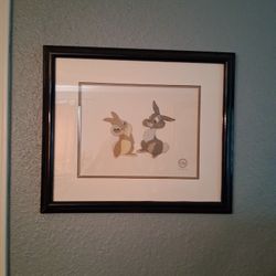 Original Walt Disney Bambi Thumper & Miss Bunny  Sericell Cell Limited Edition 2500