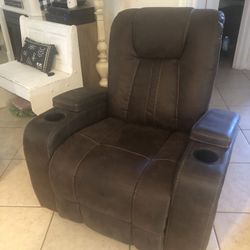 Manual Brown rocker recliner 