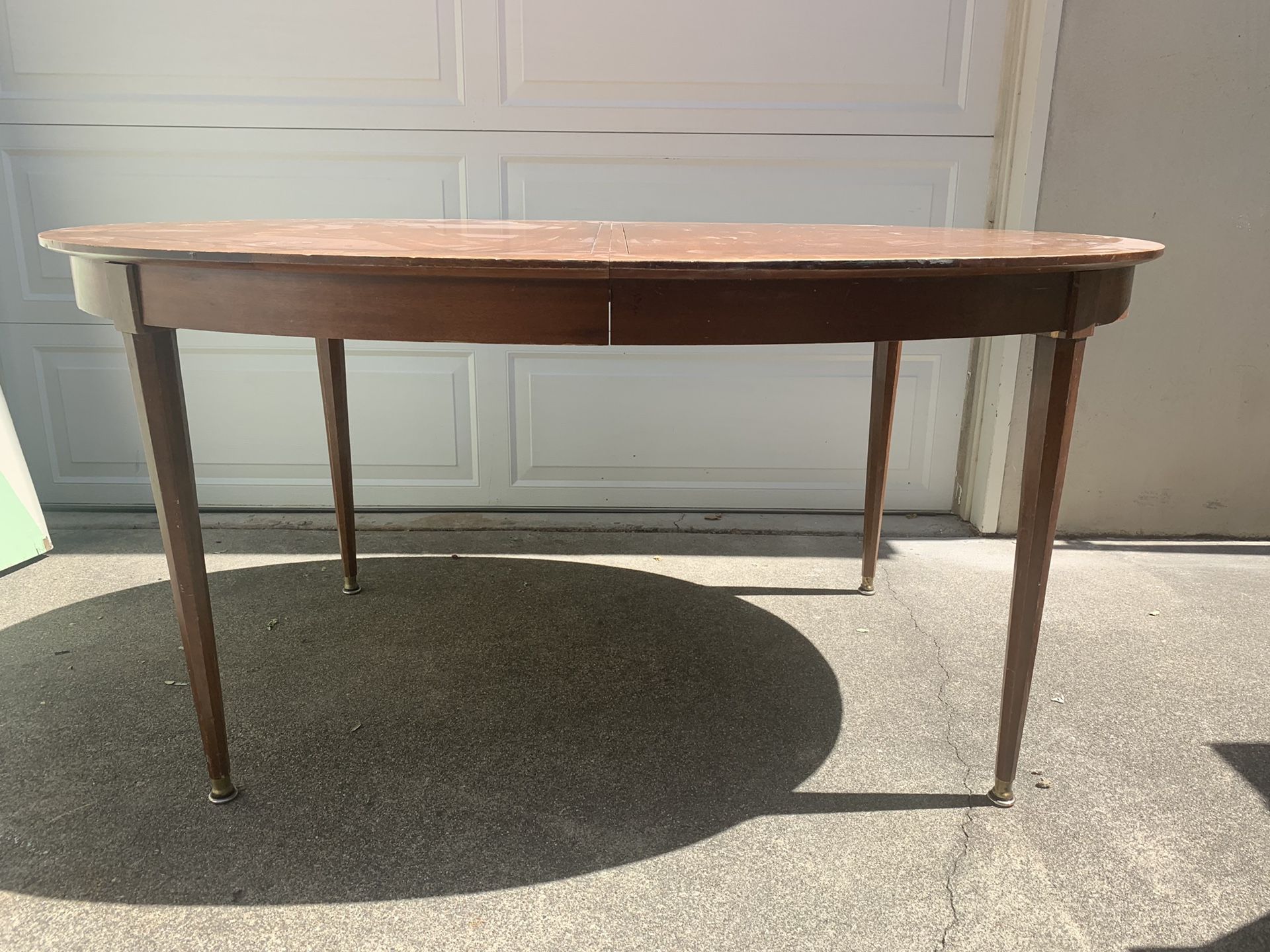 Mid century fancher furniture company dining table