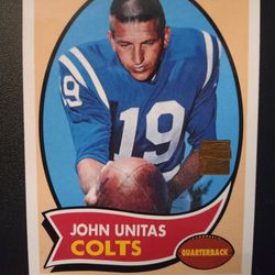 John Untas Rookie Football Card 