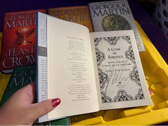 Signed Game of Thrones, A Song of Ice and Fire Hardcover Set (Books 1–5)