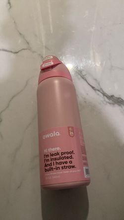 Pink owala free sip water bottle
