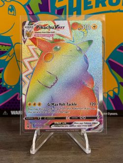 Pokemon Pikachu VMAX Rainbow Rare 188/185 Vivid Voltage
