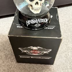 Harley Skull  Snow globe
