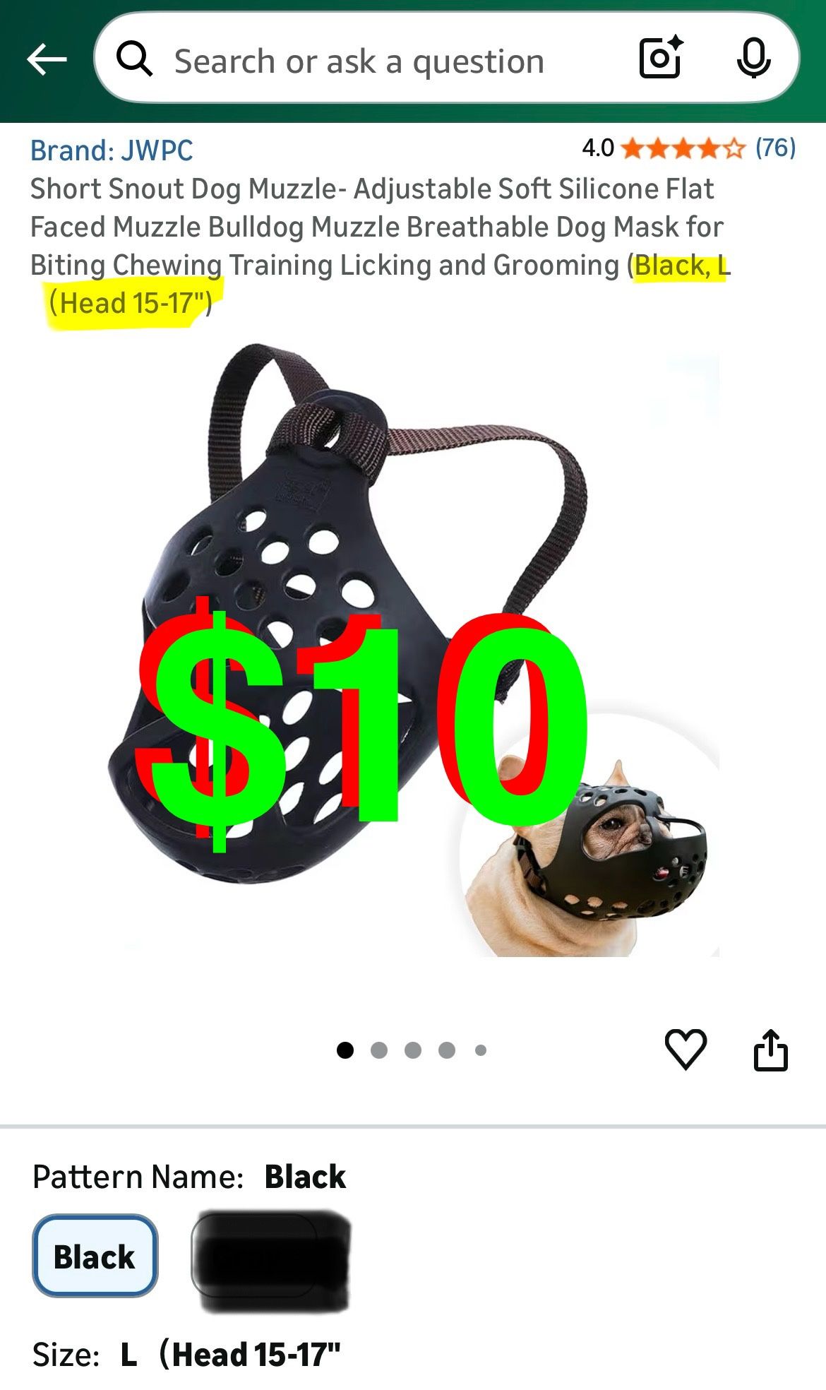 Short Snout Dog Muzzle- Adjustable Soft Silicone Flat Faced Muzzle Bulldog Muzzle Breathable Dog Mask for Biting Chewing Training Licking and Grooming